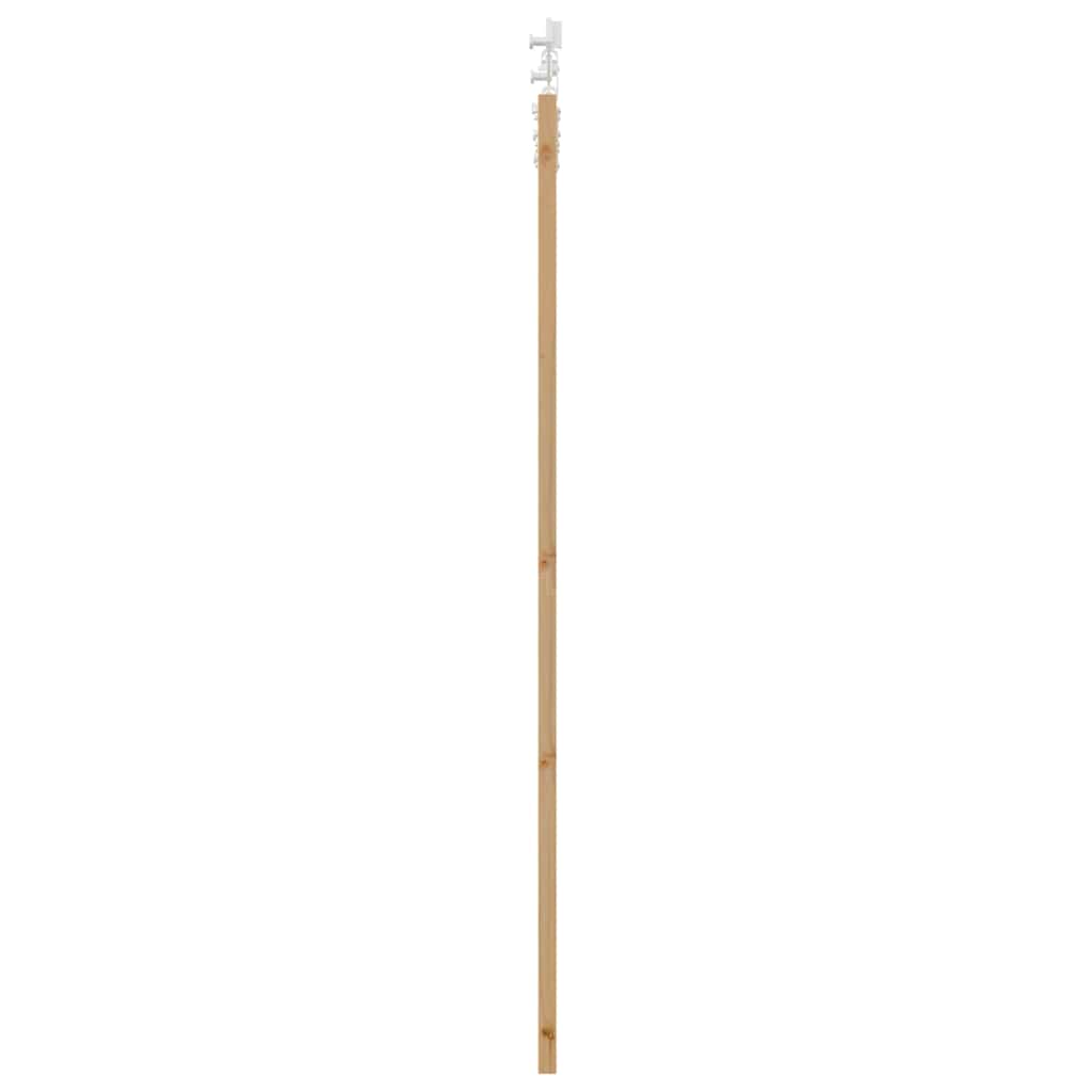vidaXL Συρόμενη Πόρτα 93 x 202 cm Μασίφ ξύλο πεύκου και γυαλί Φυσικό