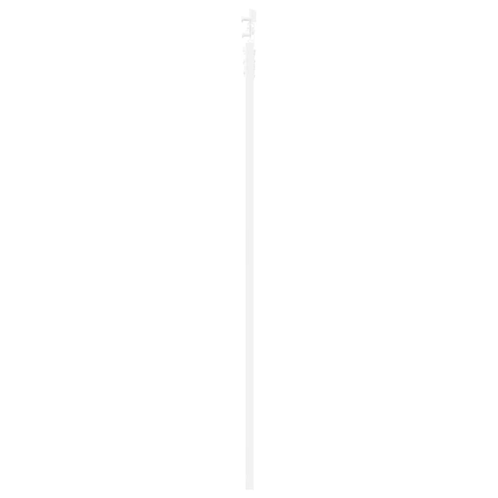 vidaXL Συρόμενη Πόρτα 93 x 202 cm Μασίφ ξύλο πεύκου και γυαλί Λευκό