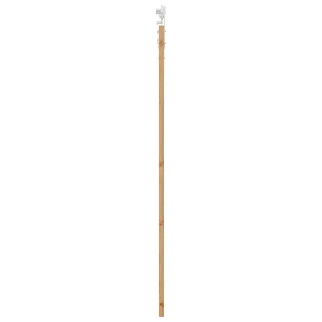 vidaXL Συρόμενη Πόρτα 93 x 202 cm Μασίφ ξύλο πεύκου και γυαλί Φυσικό