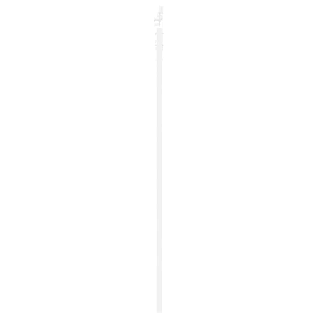 vidaXL Συρόμενη Πόρτα 93 x 202 cm Μασίφ ξύλο πεύκου και γυαλί Λευκό