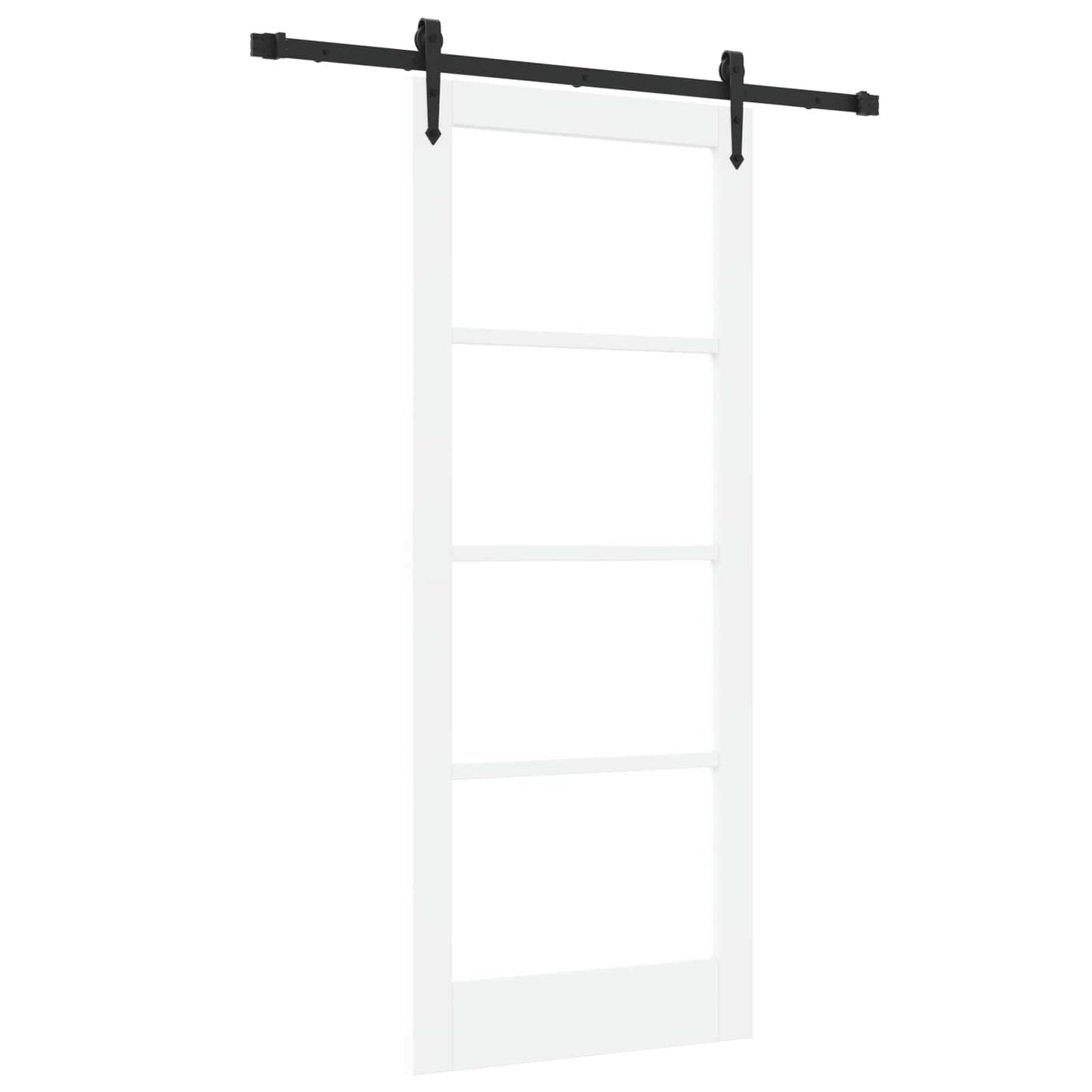 vidaXL Συρόμενη Πόρτα ORKDAL 83 x 202 εκ. Μασίφ ξύλο πεύκου και γυαλί