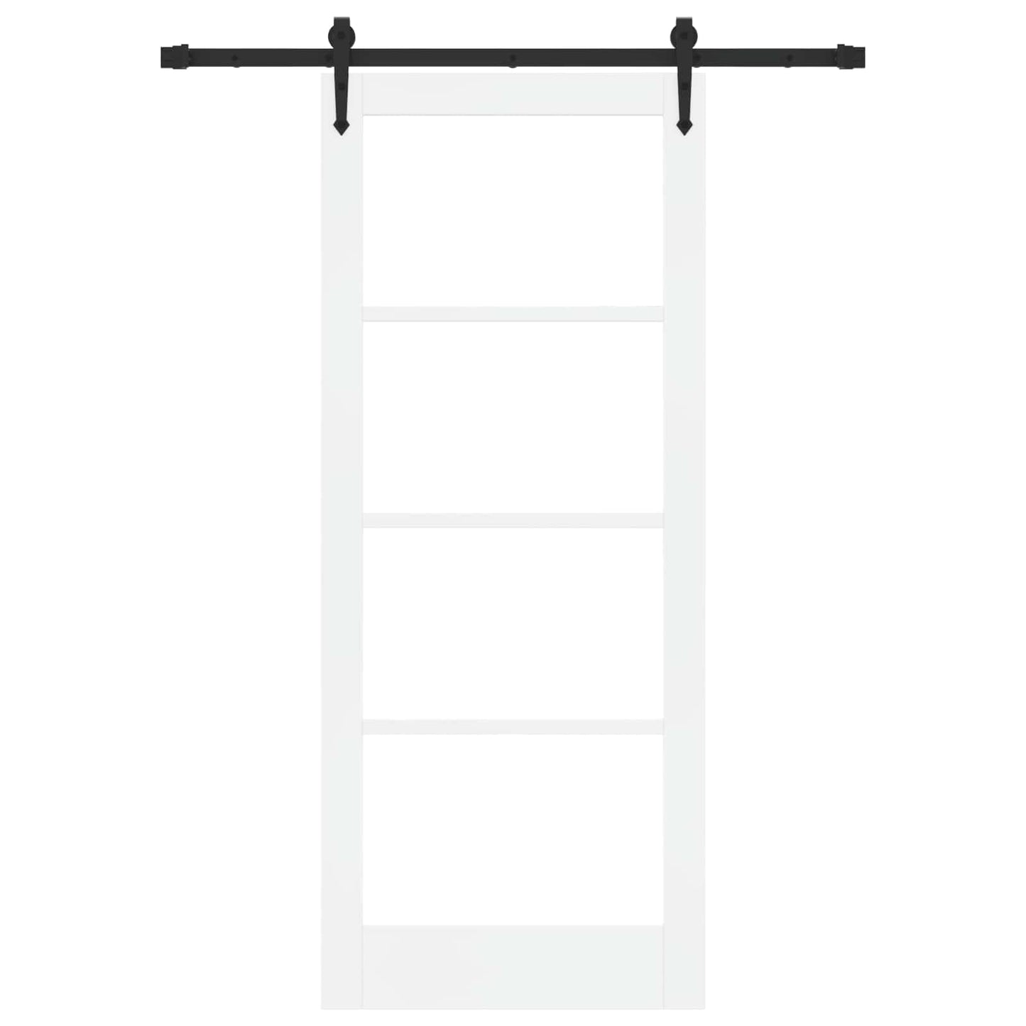 vidaXL Συρόμενη Πόρτα ORKDAL 83 x 202 εκ. Μασίφ ξύλο πεύκου και γυαλί