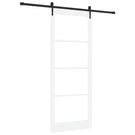 vidaXL Συρόμενη Πόρτα ORKDAL 93 x 232 εκ. Μασίφ ξύλο πεύκου και γυαλί