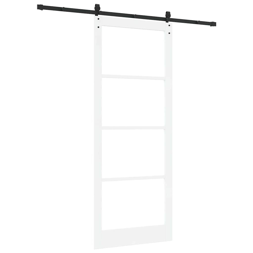 vidaXL Συρόμενη Πόρτα ORKDAL 93 x 232 εκ. Μασίφ ξύλο πεύκου και γυαλί