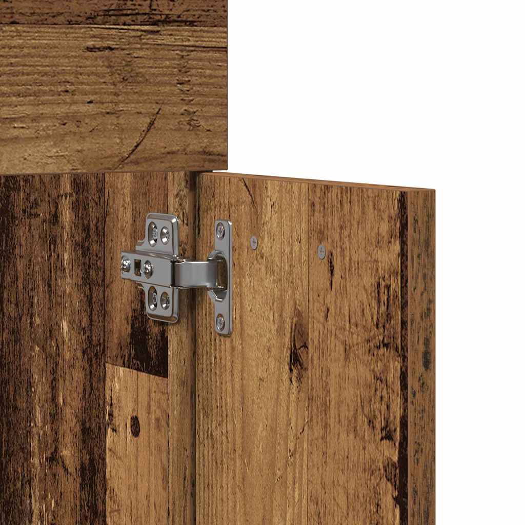 vidaXL Σετ Επίπλων Μπάνιου με πόρτα 3 pcs Παλιό Ξύλο 41 x 38.5 x 46 cm