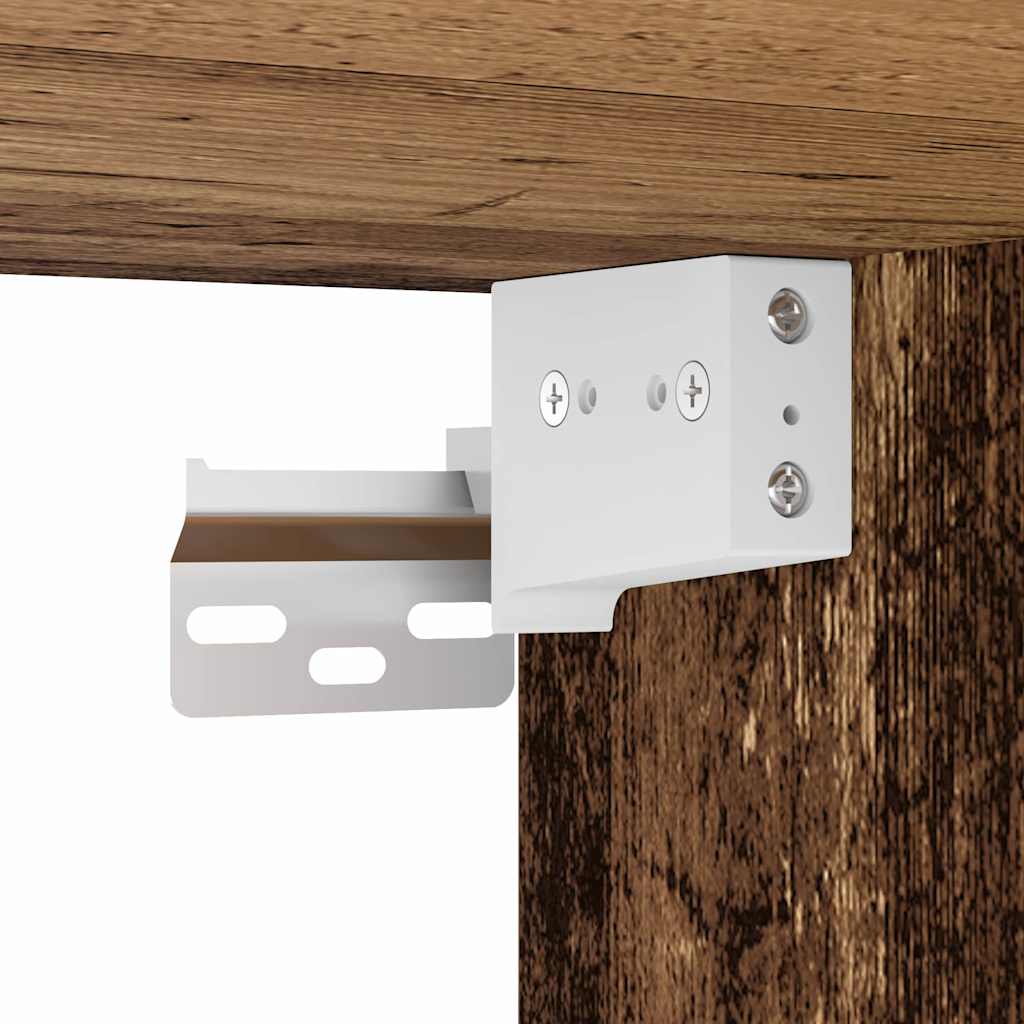 vidaXL Μονάδες Νιπτήρα Μπάνιου με ράφι 3 pcs Καφέ 33 x 33 x 185.5 εκ