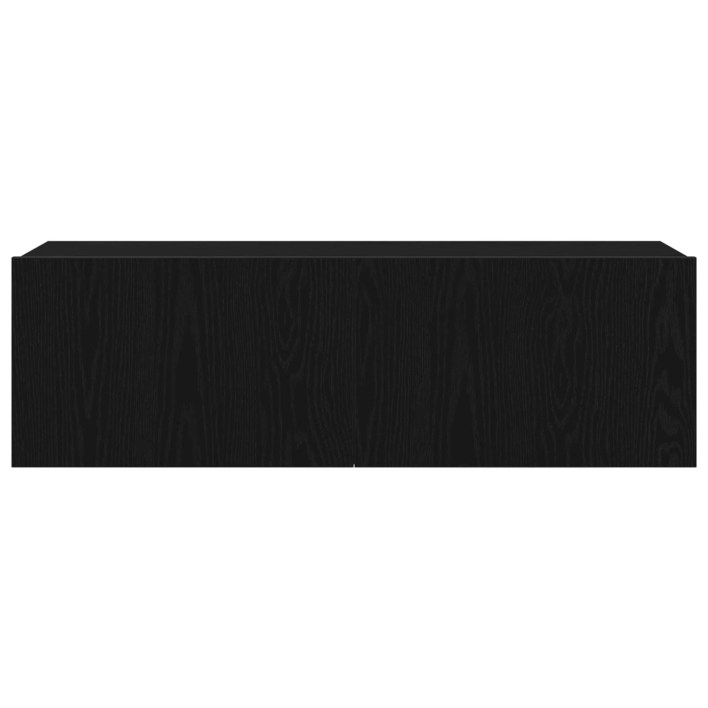 vidaXL Σετ επίπλου τηλεόρασης 7 pcs Μαύρη Οξυά 100 x 30 x 30 cm
