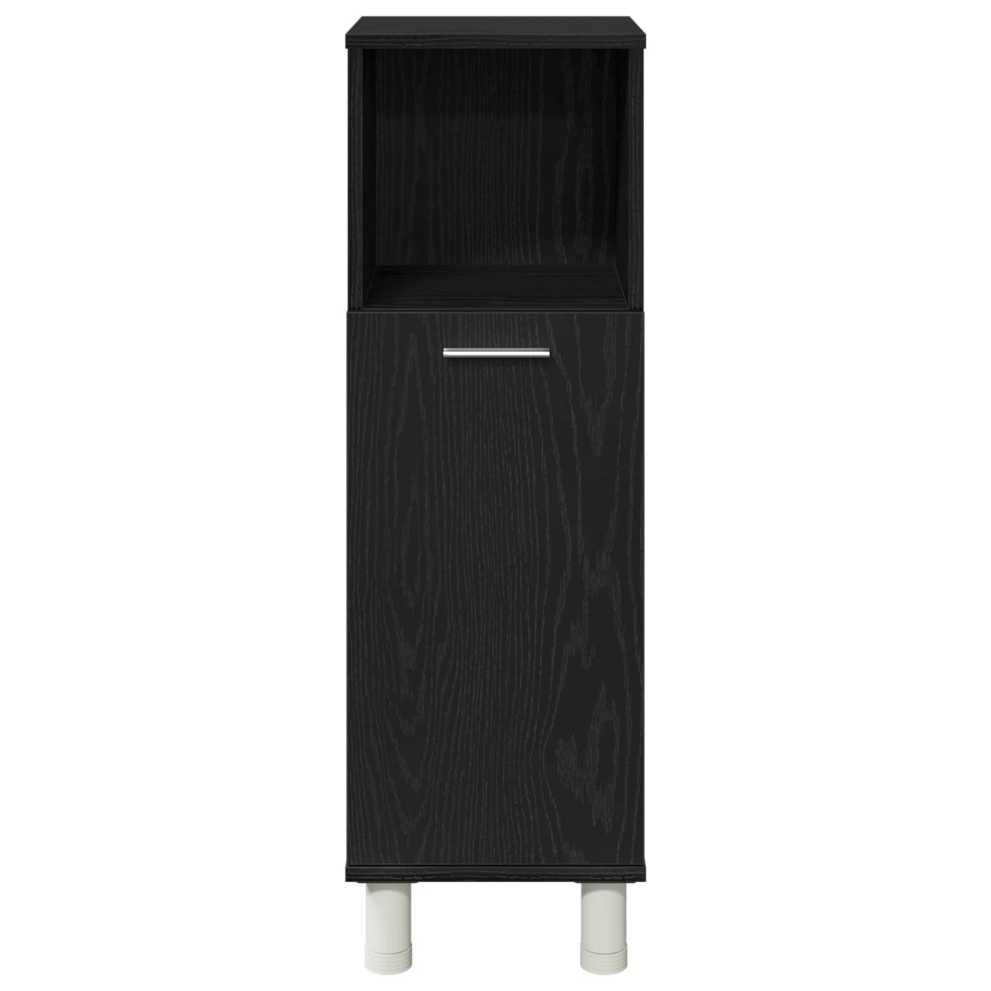 vidaXL Σετ Επίπλων Μπάνιου 3 τμχ. Μαύρο 30 x 30 x 99,5 εκ