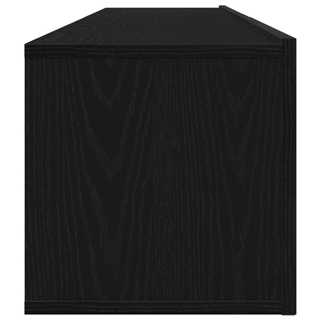 vidaXL Σετ Τηλεοπτικού Κέντρου 2 Τεμαχίων Μαύρο Επεξεργασμένο Ξύλο