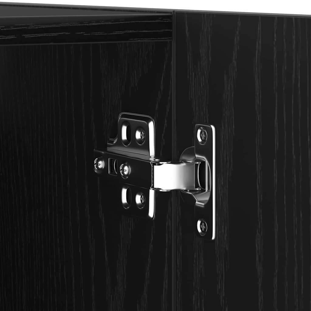 vidaXL Σετ επίπλου τηλεόρασης 6 pcs Μαύρη Οξυά Επεξεργασμένο ξύλο