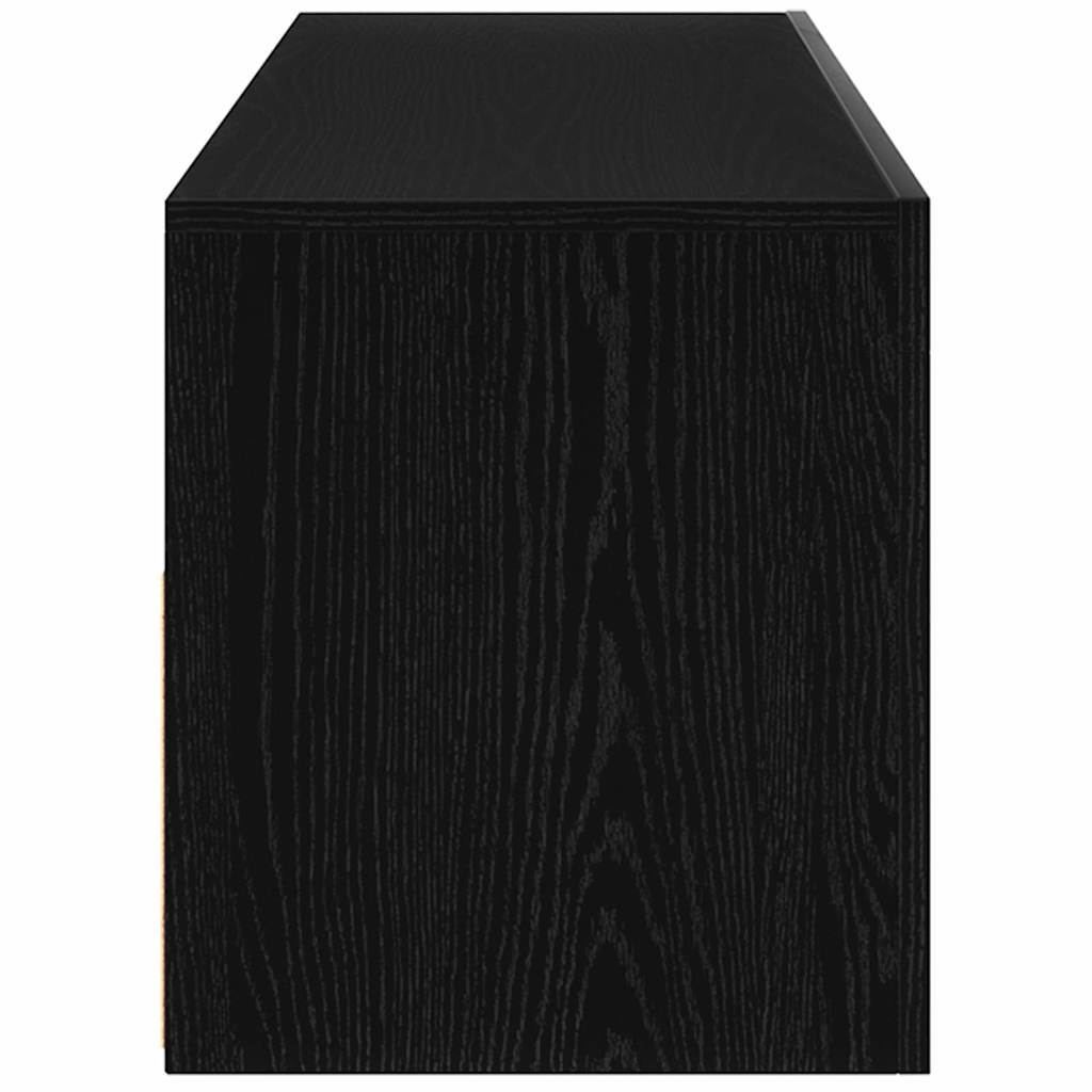 vidaXL Κομοδίνο Μαύρη Οξυά 60 x 35 x 40 εκ. Επεξεργασμένο ξύλο