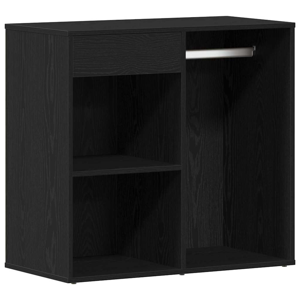 vidaXL Σετ Τραπεζιού Μακιγιάζ με συρτάρι 2 pcs Μαύρο 140 x 40 x 140 εκ