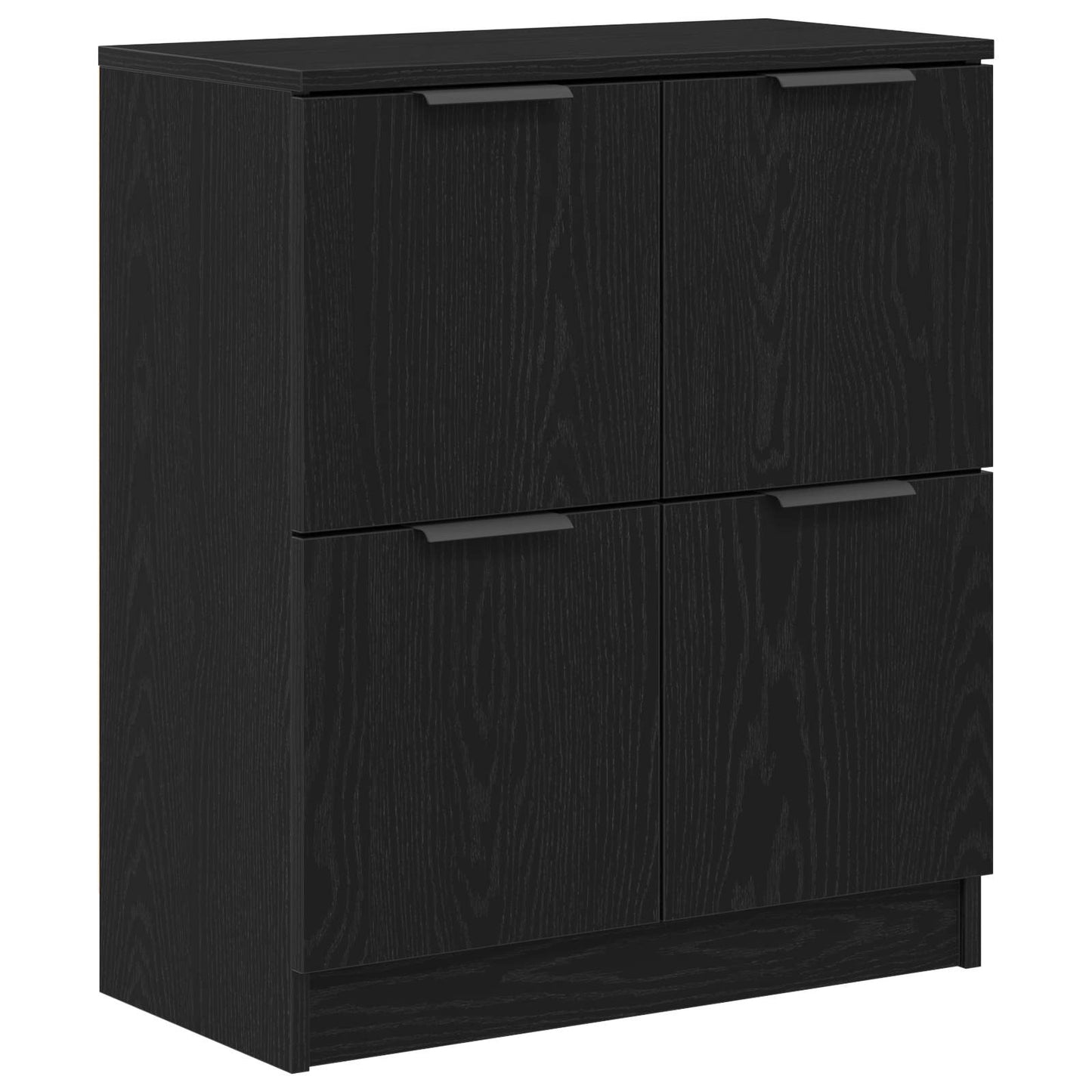 vidaXL Πλαϊνό γραφείο 2 pcs Μαύρη Οξυά 60 x 30 x 70 εκ.