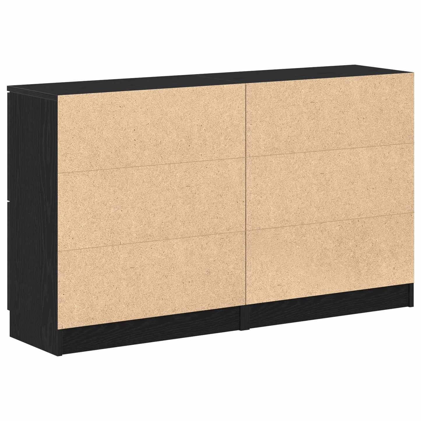 vidaXL Πλαϊνό γραφείο 2 pcs Μαύρη Οξυά 60 x 30 x 70 εκ.