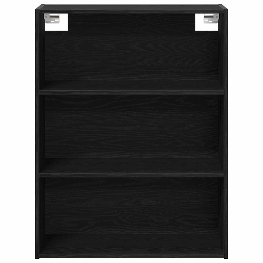 vidaXL Υψηλό Ντουλάπι Μαύρης Δρυός 69.5x34x180 εκ. Μοριοσανίδες