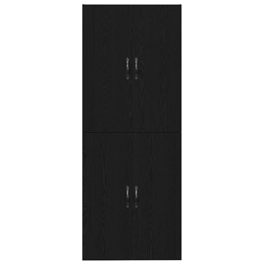vidaXL Ντουλάπια 2 Τεμάχια σε Μαύρο Δρυ 69,5x34x180 εκ από Επεξεργασμένο Ξύλο