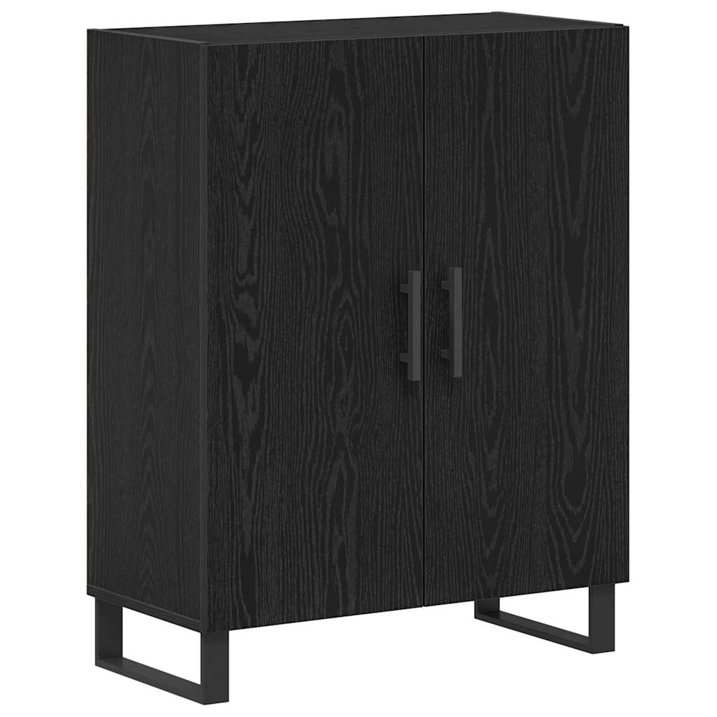 vidaXL Highboard 2 pcs Μαύρη Οξυά 69,5 x 34 x 180 εκ.