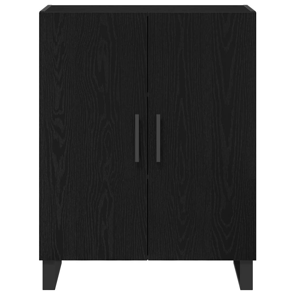 vidaXL Highboard 2 pcs Μαύρη Οξυά 69,5 x 34 x 180 εκ.