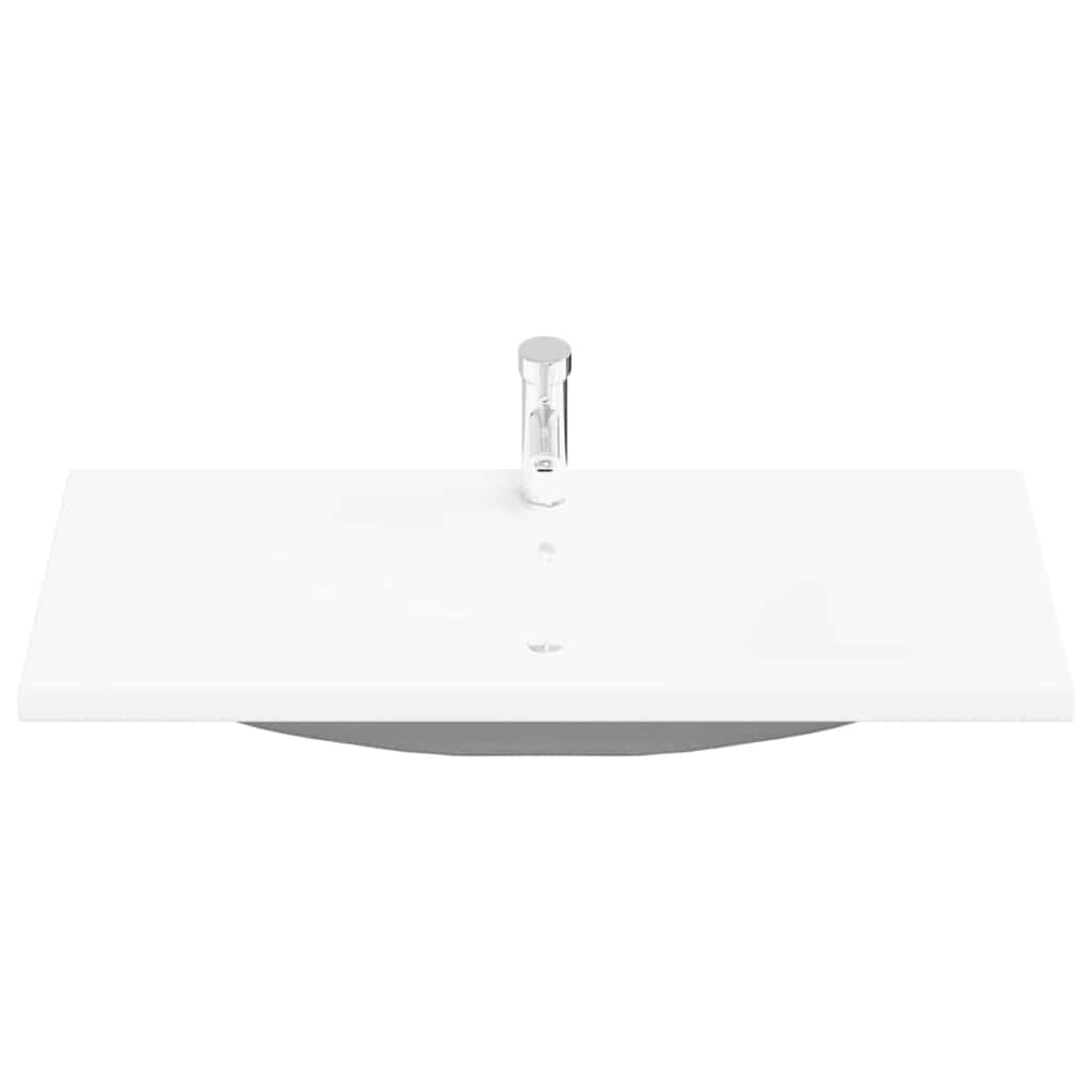 vidaXL Ντουλάπα νιπτήρα με λεκάνη 2 pcs Παλαιό ξύλο 100 x 38.5 x 48 cm