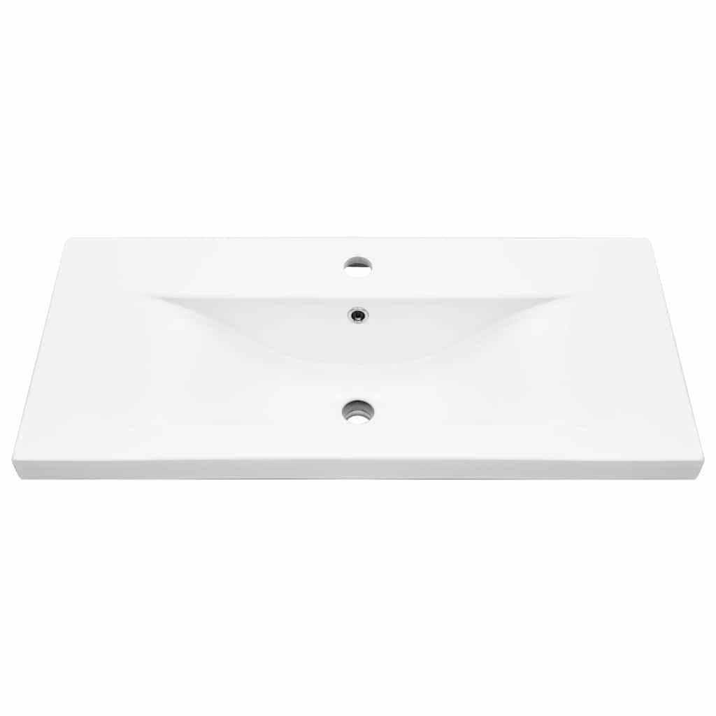 vidaXL Ντουλάπα Νεροχύτη Μαύρη δρυς 80 x 39 x 62 εκ Επεξεργασμένο ξύλο