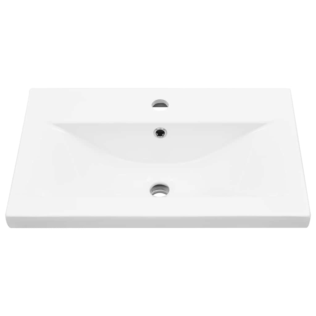 vidaXL Ντουλάπα Νεροχύτη Μαύρη δρυς 60 x 39 x 62 εκ Επεξεργασμένο ξύλο