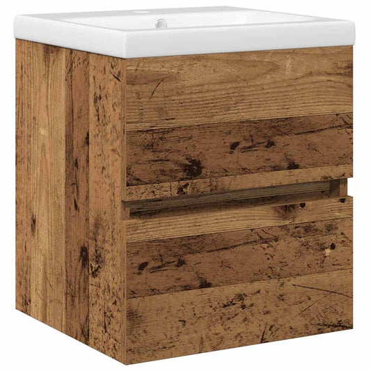 vidaXL Ντουλάπα Νεροχύτη Επιτοίχιο Μαύρη δρυς 41 x 39 x 62 εκ.