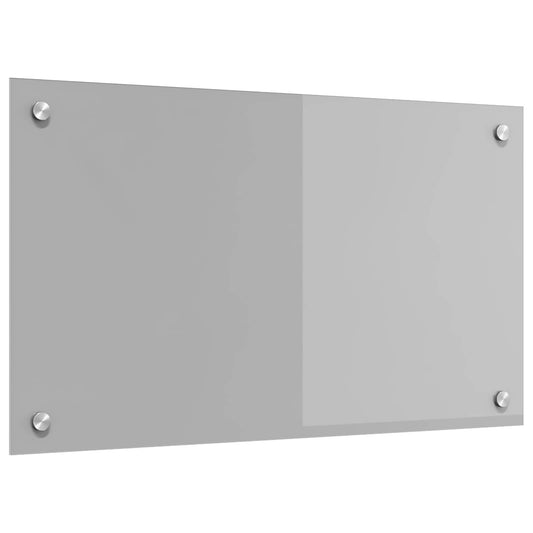 vidaXL Πίσω Πάνελ Κουζίνας Ανοιχτό γκρι 70 x 40 cm σκληρυμένο γυαλί