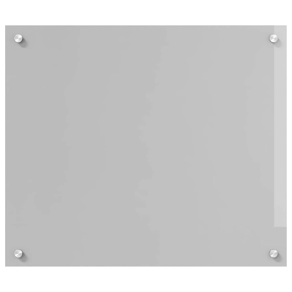 vidaXL Πλάτη κουζίνας Ανοιχτό γκρι 70 x 60 cm σκληρυμένο γυαλί