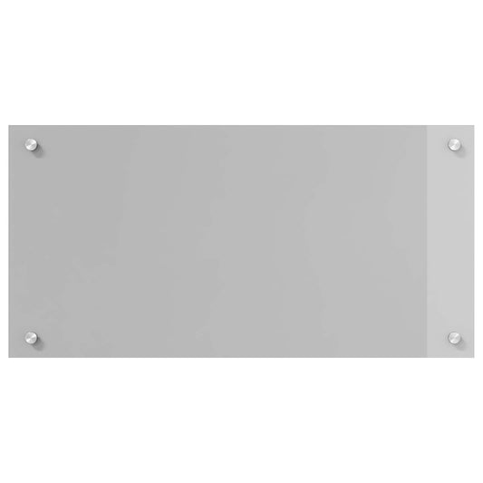 vidaXL Πίσω Πάνελ Κουζίνας Ανοιχτό γκρι 80 x 40 cm σκληρυμένο γυαλί