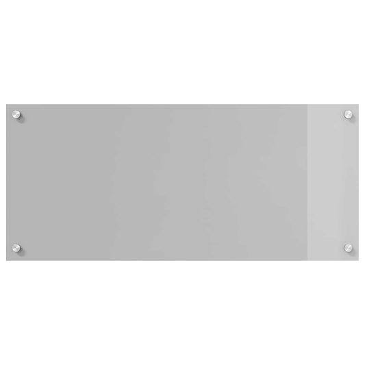 vidaXL Πλάτη κουζίνας Ανοιχτό γκρι 90 x 40 cm σκληρυμένο γυαλί