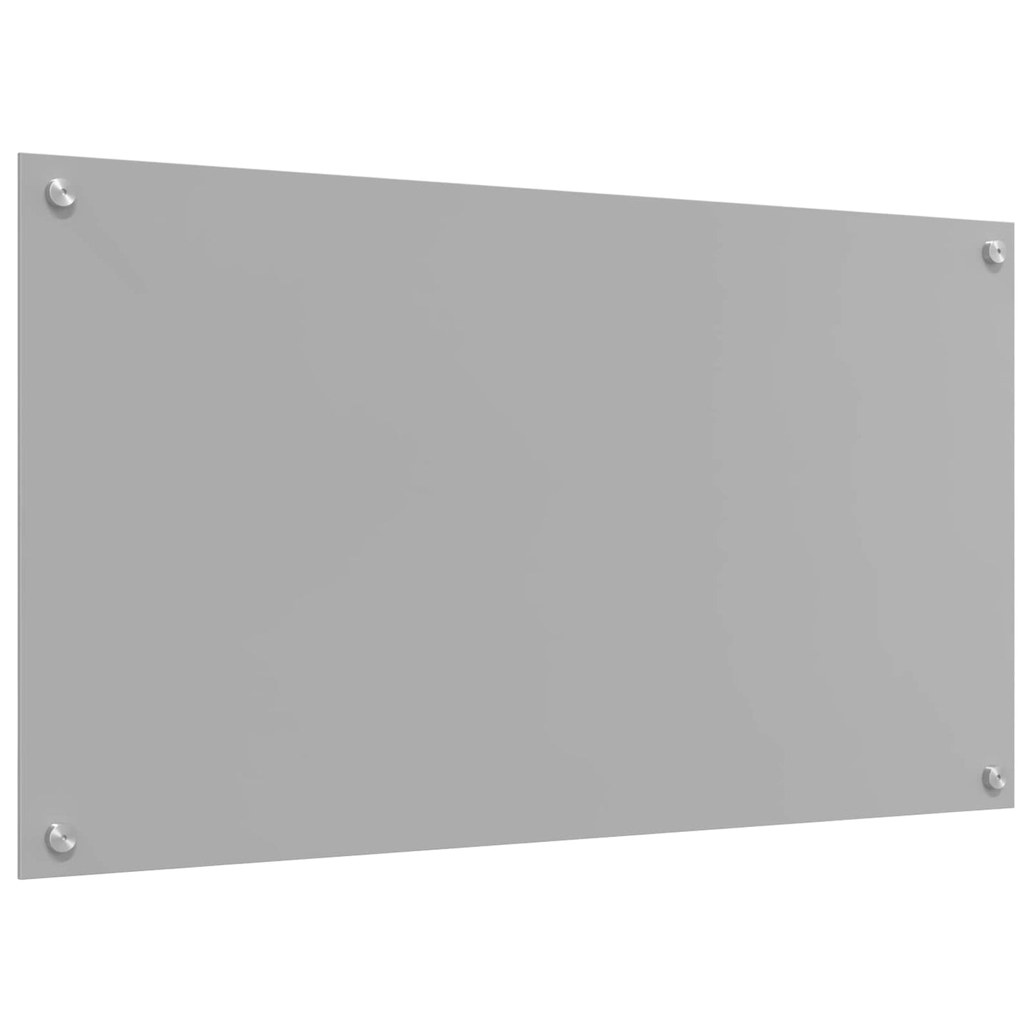 vidaXL Πλάτη κουζίνας Ανοιχτό γκρι 90 x 50 cm σκληρυμένο γυαλί