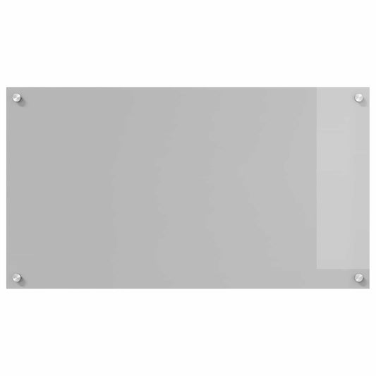 vidaXL Πλάτη κουζίνας Ανοιχτό γκρι 90 x 50 cm σκληρυμένο γυαλί