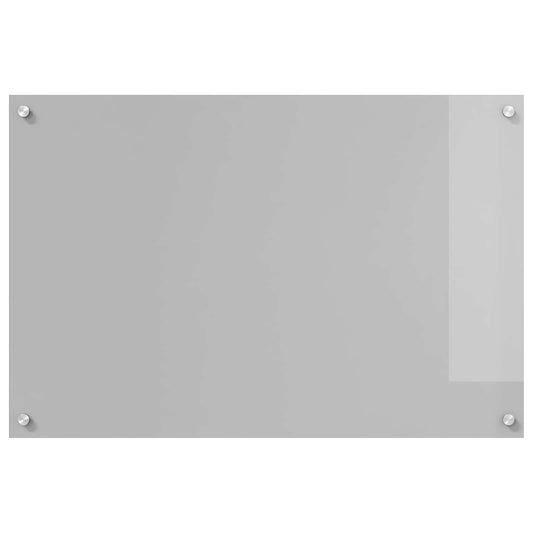 vidaXL Πλάτη κουζίνας Ανοιχτό γκρι 90 x 60 cm σκληρυμένο γυαλί
