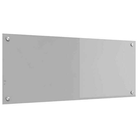 vidaXL Πλάτη κουζίνας Ανοιχτό γκρι 100 x 40 cm σκληρυμένο γυαλί