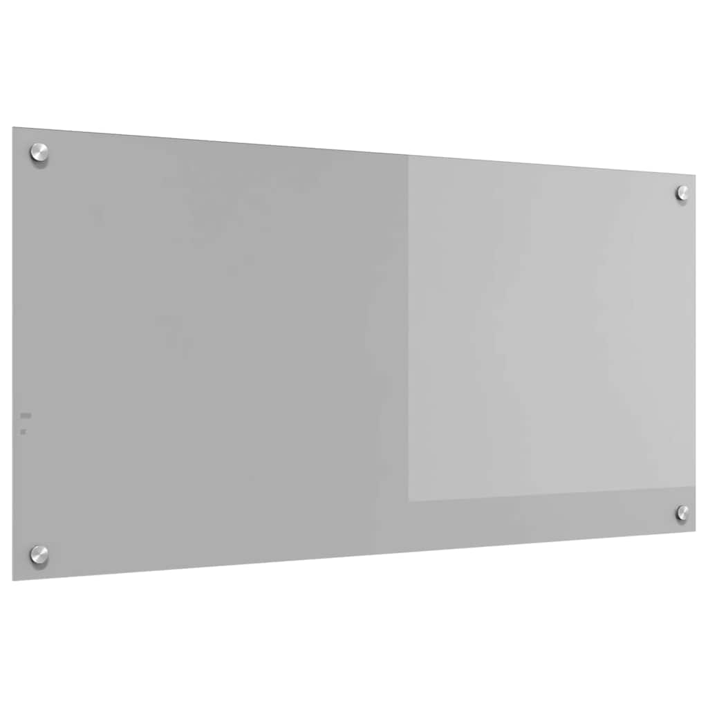 vidaXL Πλάτη κουζίνας Ανοιχτό γκρι 100 x 50 cm σκληρυμένο γυαλί