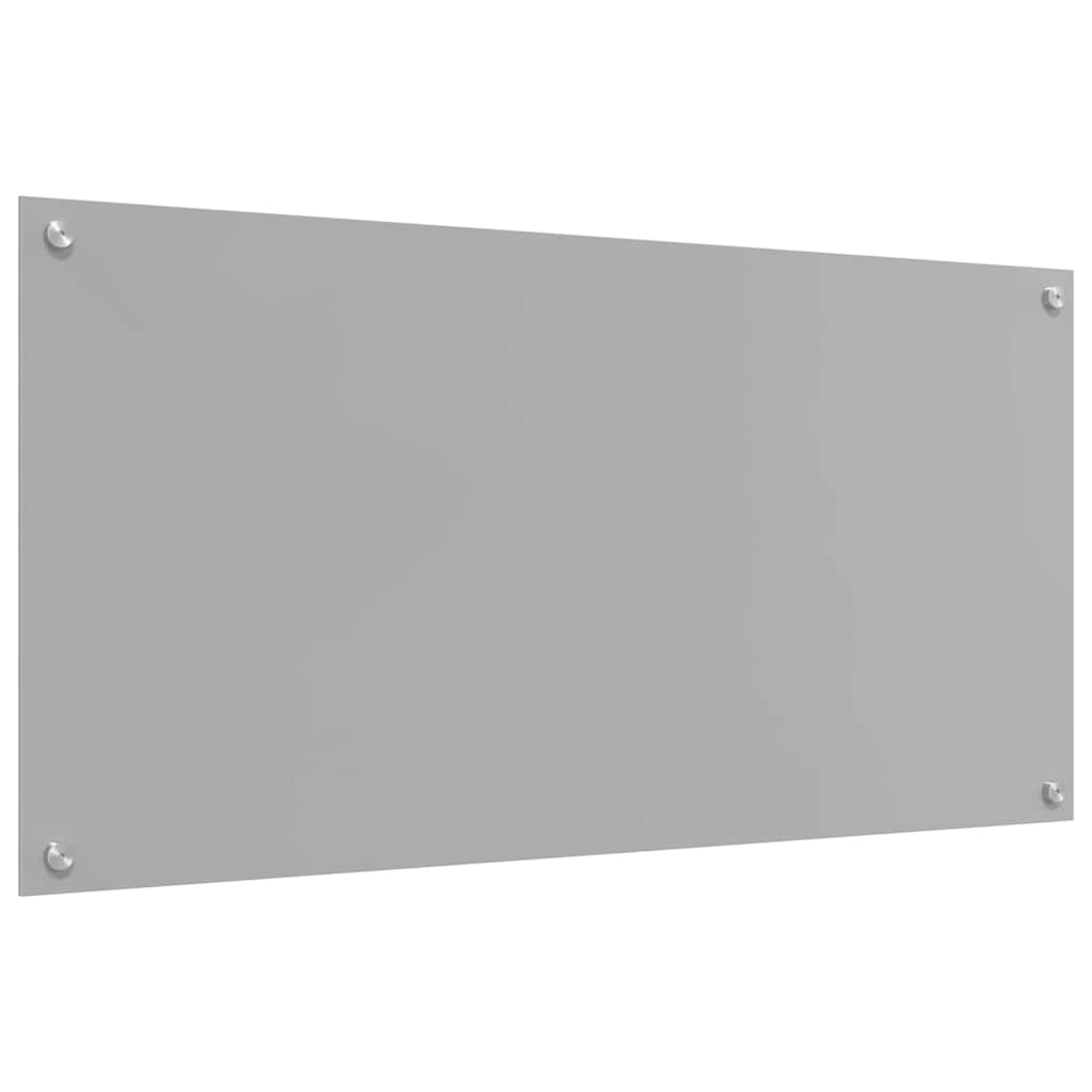 vidaXL Πλάτη κουζίνας Ανοιχτό γκρι 100 x 50 cm σκληρυμένο γυαλί