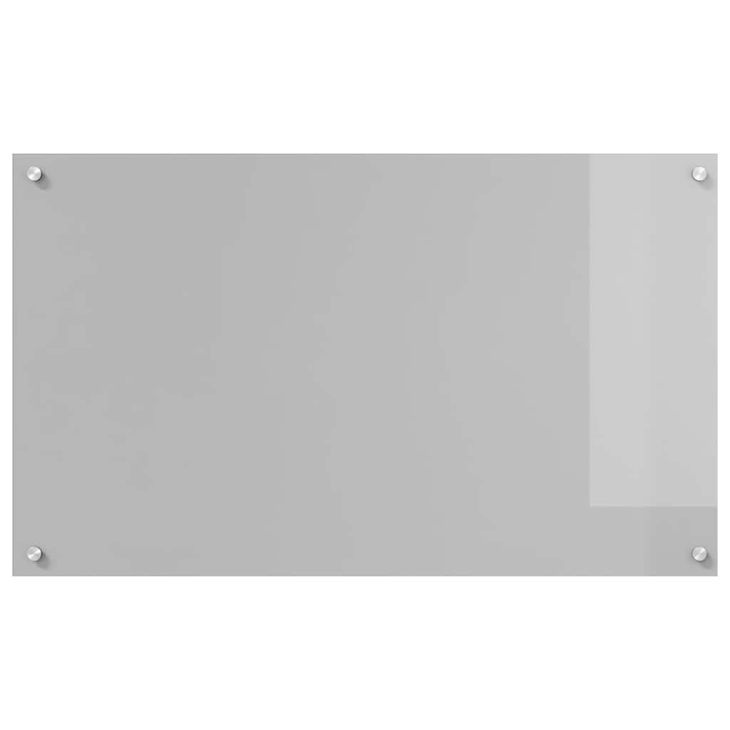 vidaXL Πλάτη κουζίνας Ανοιχτό γκρι 100 x 60 cm σκληρυμένο γυαλί