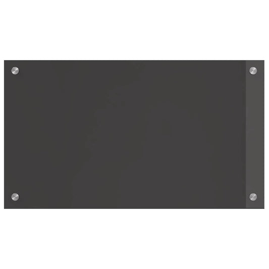 vidaXL Πλάτη κουζίνας Σκούρο Γκρι 70 x 40 cm σκληρυμένο γυαλί