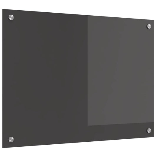vidaXL Πλάτη κουζίνας Σκούρο Γκρι 70 x 50 cm σκληρυμένο γυαλί
