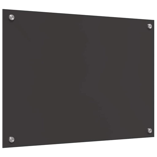 vidaXL Πίνακας Κουζίνας Σκούρος Γκρι 70x50x0,6 εκ από Σκληρυμένο Γυαλί