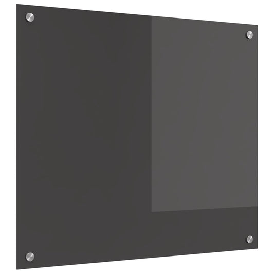 vidaXL Πλάτη κουζίνας Σκούρο Γκρι 70 x 60 cm σκληρυμένο γυαλί