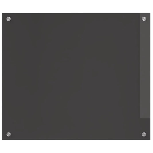 vidaXL Πλάτη κουζίνας Σκούρο Γκρι 70 x 60 cm σκληρυμένο γυαλί