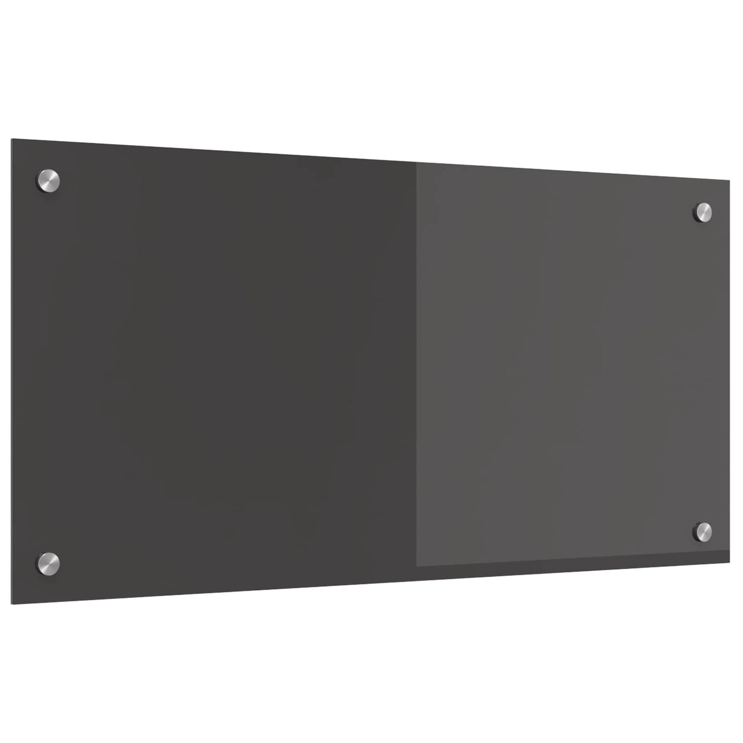 vidaXL Πλάτη κουζίνας Σκούρο Γκρι 80 x 40 cm σκληρυμένο γυαλί