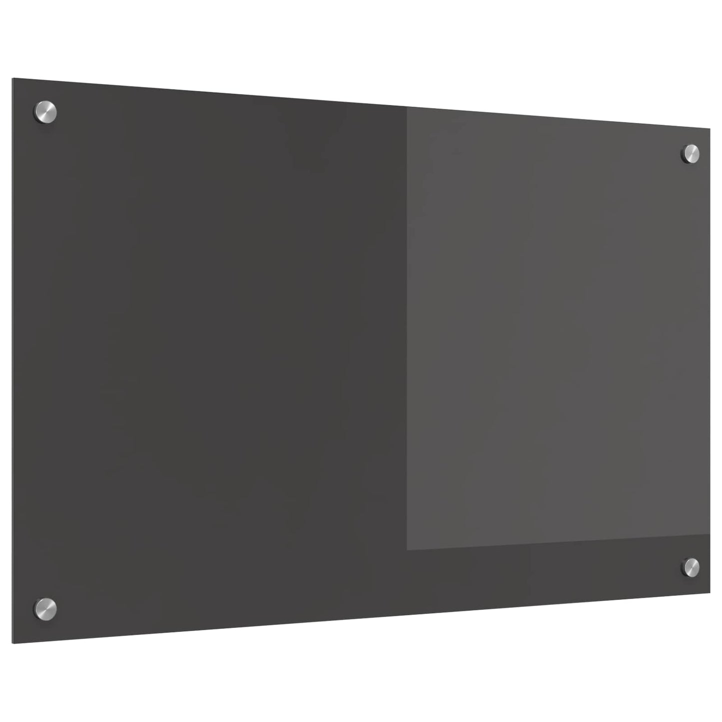 vidaXL Πλάτη κουζίνας Σκούρο Γκρι 80 x 50 cm σκληρυμένο γυαλί