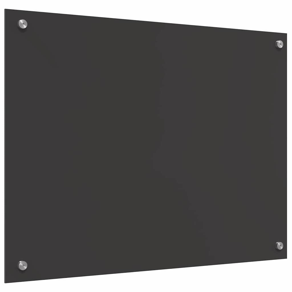 vidaXL Πλάτη κουζίνας Σκούρο Γκρι 80 x 60 cm σκληρυμένο γυαλί