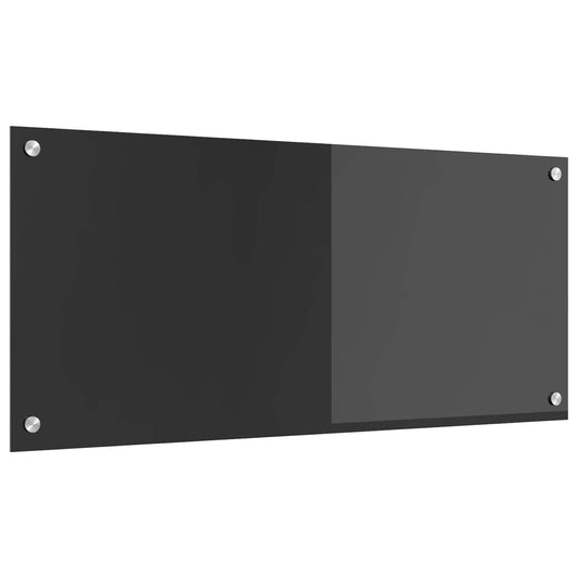 vidaXL Πλάτη κουζίνας Σκούρο Γκρι 90 x 40 cm σκληρυμένο γυαλί