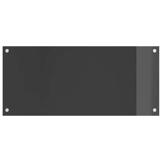 vidaXL Πλάτη κουζίνας Σκούρο Γκρι 90 x 40 cm σκληρυμένο γυαλί