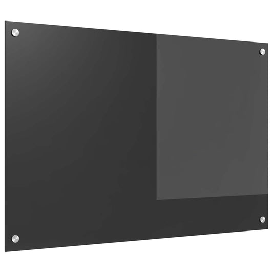 vidaXL Πλάτη κουζίνας Σκούρο Γκρι 90 x 60 cm σκληρυμένο γυαλί