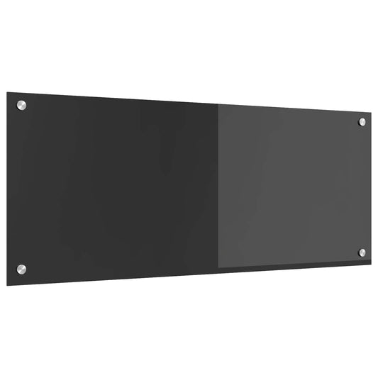 vidaXL Πλάτη κουζίνας Σκούρο Γκρι 100 x 40 cm σκληρυμένο γυαλί