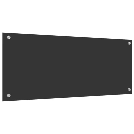 vidaXL Πλάκα Κουζίνας Σκούρο Γκρι 100x40x0,6 εκ Σκληρυμένο Γυαλί